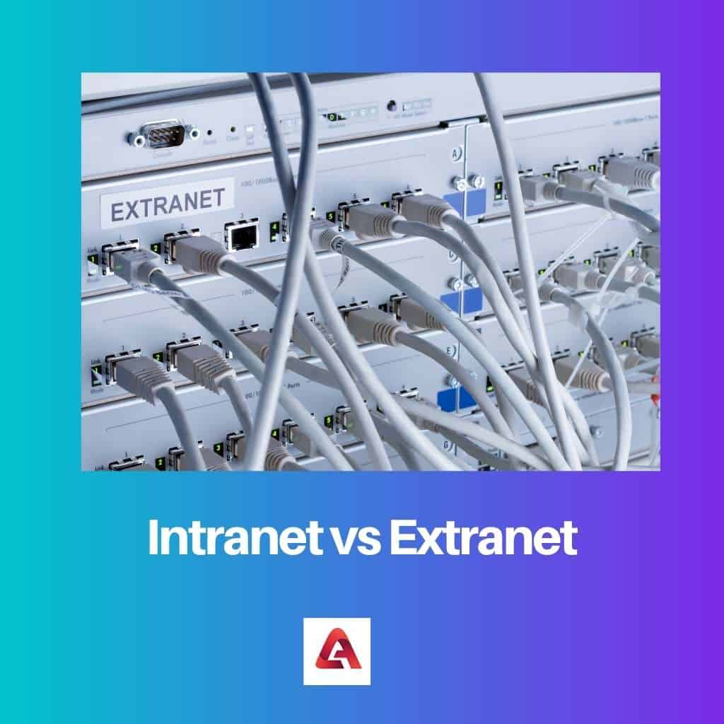 Intranet Vs Extranet Difference And Comparison