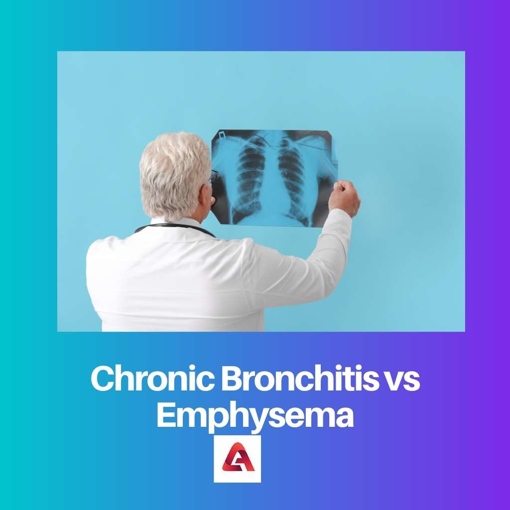 Diferencia entre bronquitis crónica y enfisema