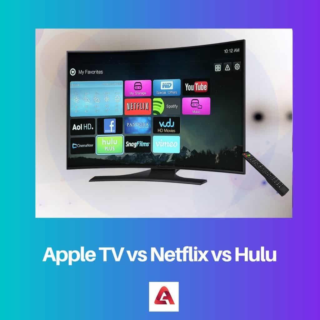 Apple TV Vs Netflix Vs Hulu Difference And Comparison