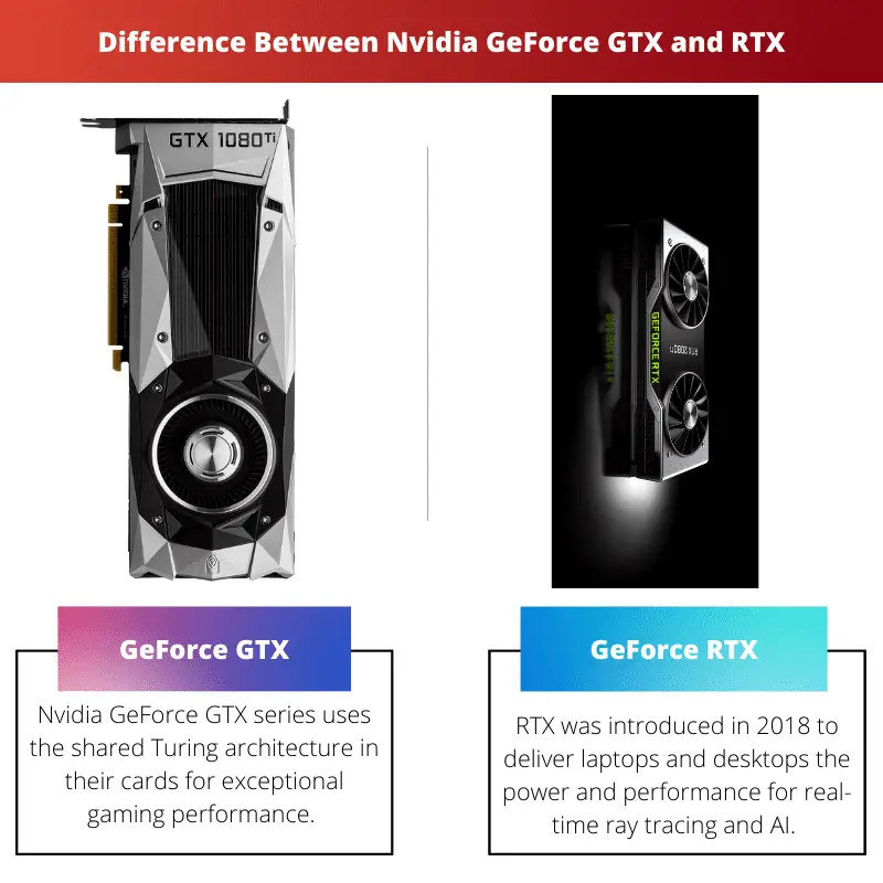 Difference Between Nvidia GeForce GTX and RTX