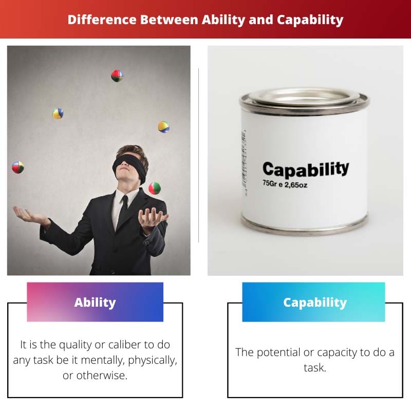 Difference Between Ability and Capability