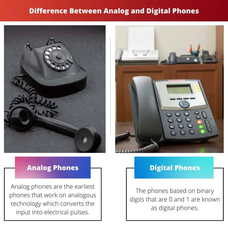 Difference Between Analog and Digital Phones