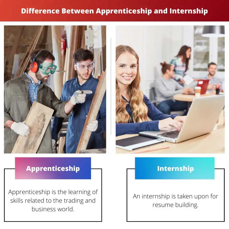 Difference Between Apprenticeship and Internship