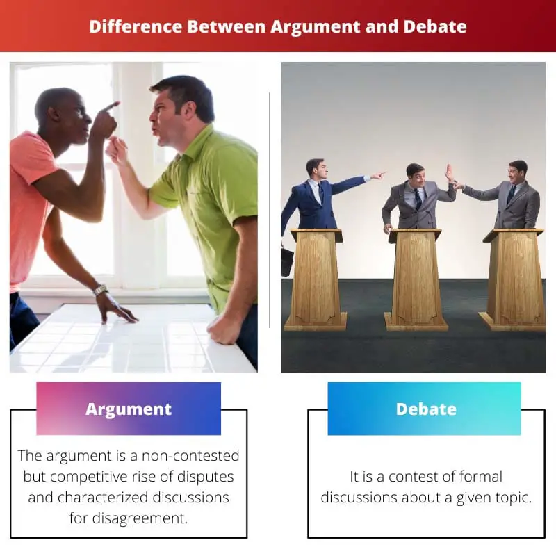 Difference Between Argument and Debate
