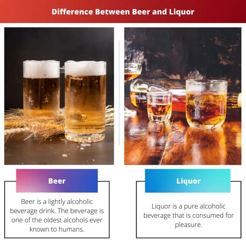 Difference Between Beer and Liquor
