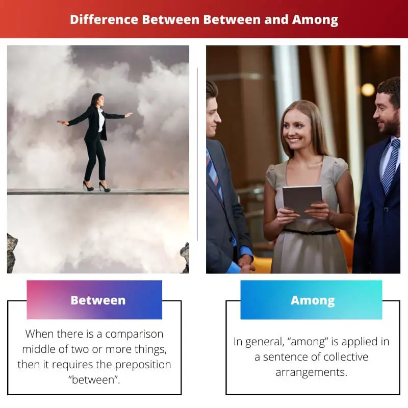 Difference Between Between and Among