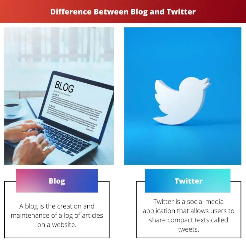 Difference Between Blog and Twitter