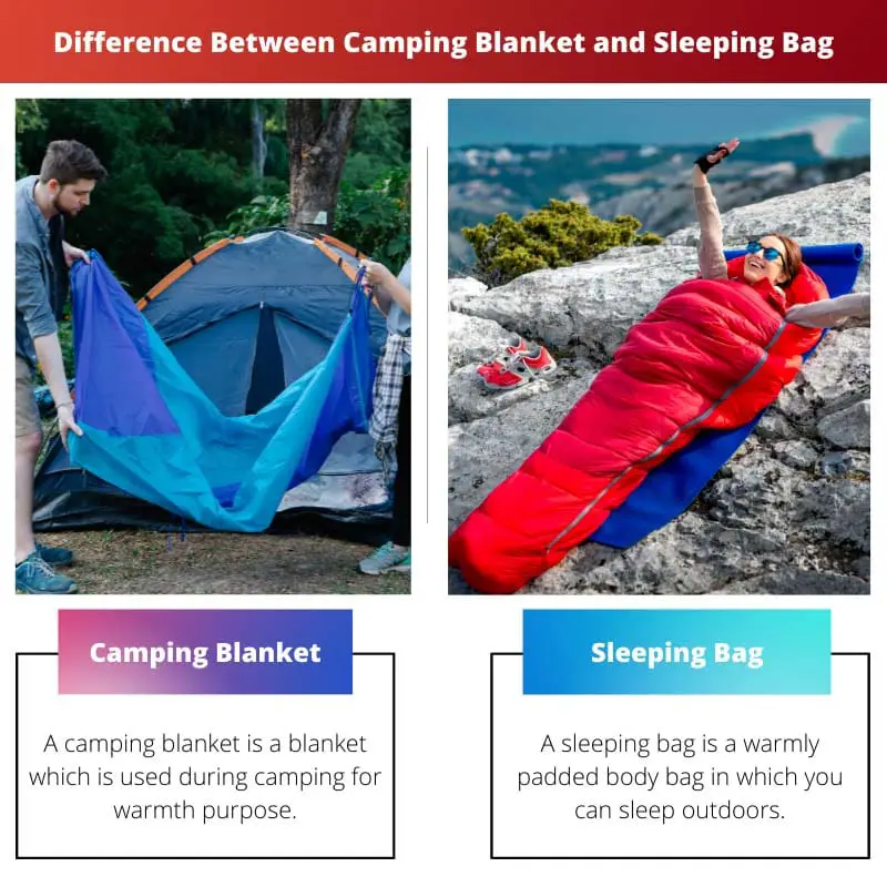 Difference Between Camping Blanket and Sleeping Bag