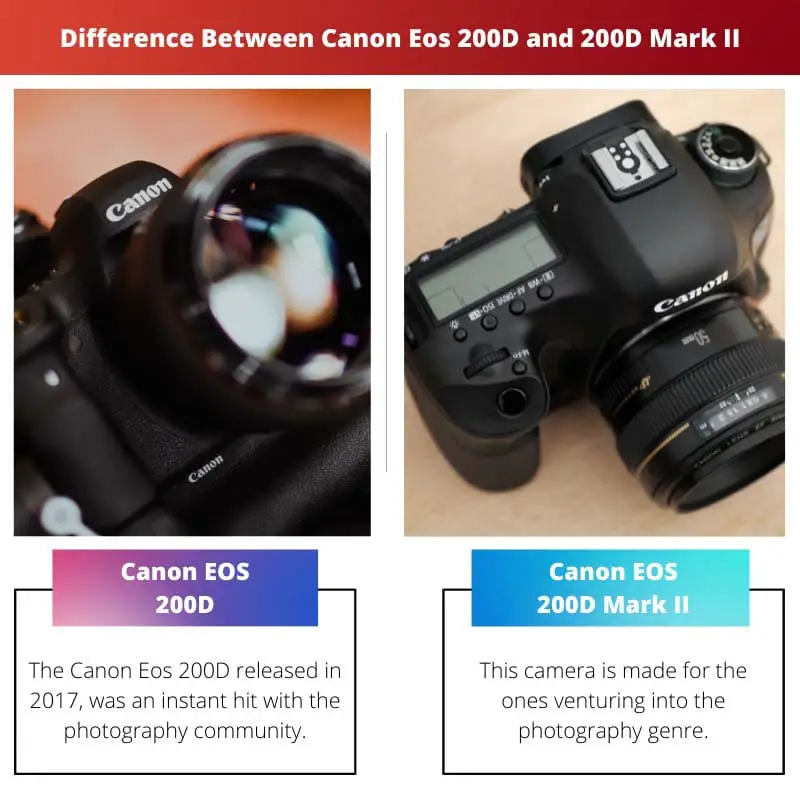 Difference Between Canon Eos 200D and 200D Mark II
