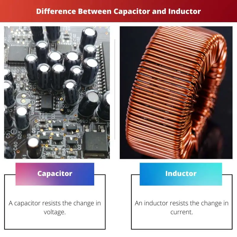 Difference Between Capacitor and Inductor