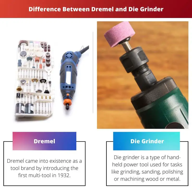 Difference Between Dremel and Die Grinder