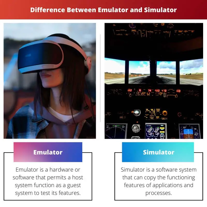 Difference Between Emulator and Simulator