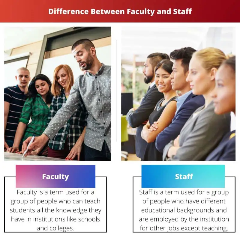 Difference Between Faculty and Staff