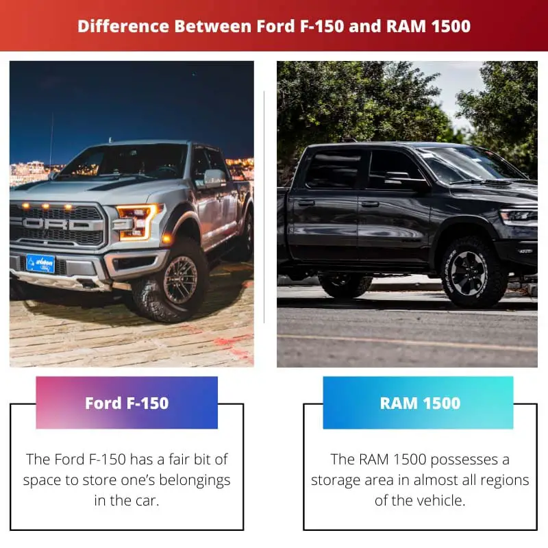 Difference Between Ford F 150 and RAM 1500
