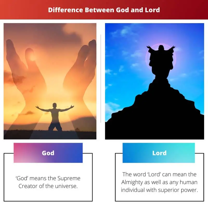 Difference Between God and Lord
