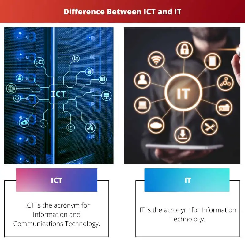 Difference Between ICT and IT