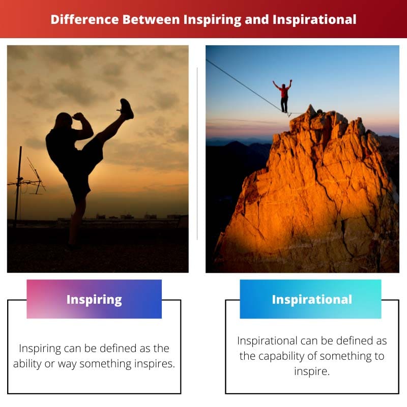 Difference Between Inspiring and Inspirational