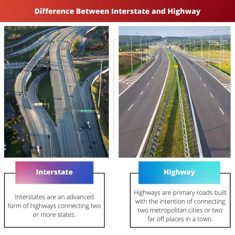 Difference Between Interstate and Highway