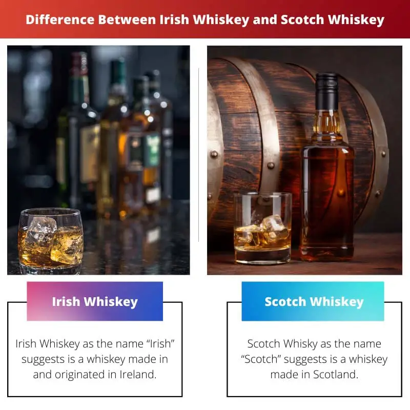 Difference Between Irish Whiskey and Scotch Whiskey