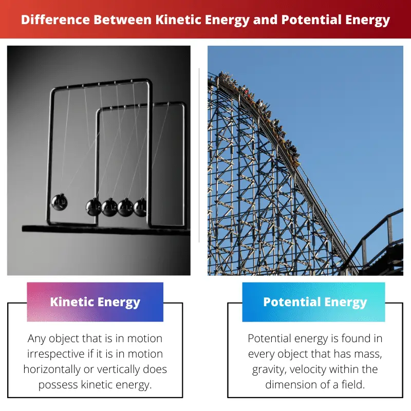 Difference Between Kinetic Energy and Potential Energy
