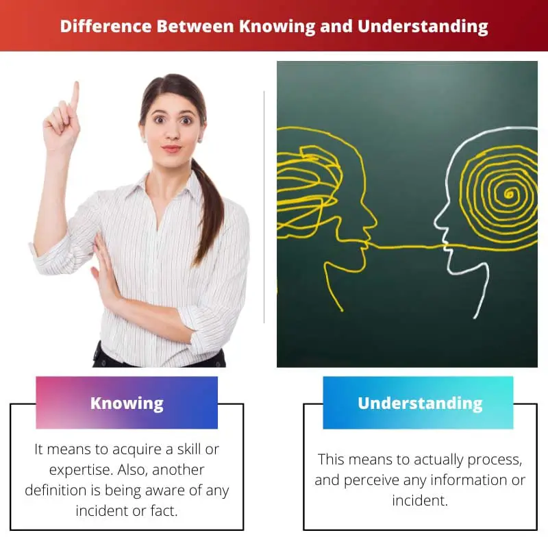 Difference Between Knowing and Understanding