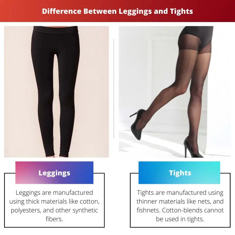 Difference Between Leggings and Tights