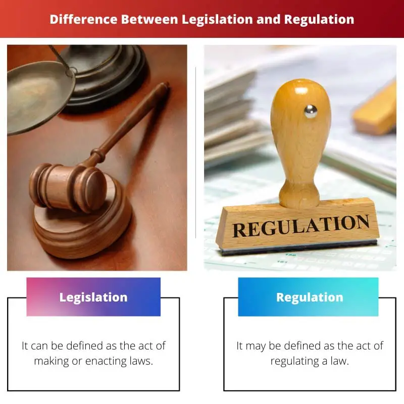 Difference Between Legislation and Regulation