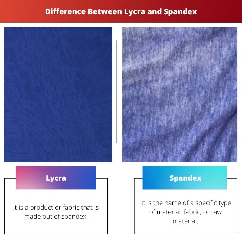Difference Between Lycra and