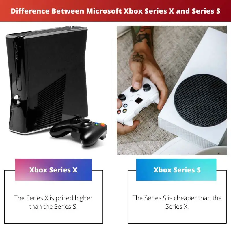 Difference Between Microsoft Xbox Series X and Series S