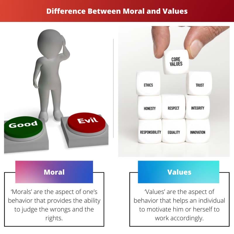 Difference Between Moral and Values