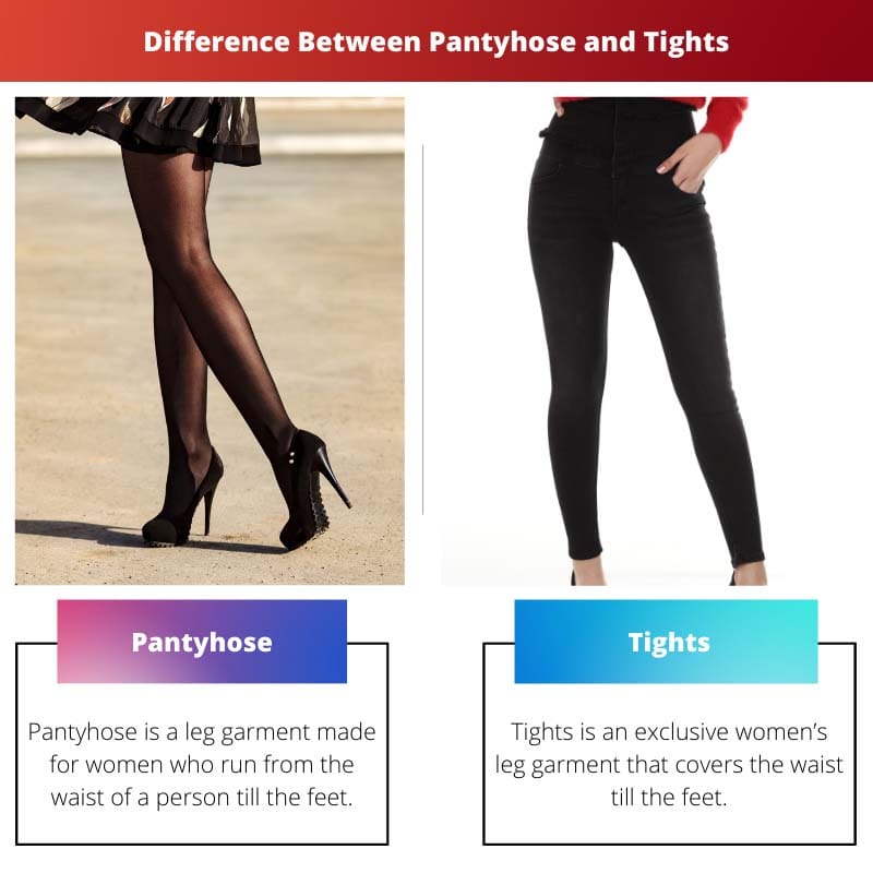 Difference Between Pantyhose and Tights