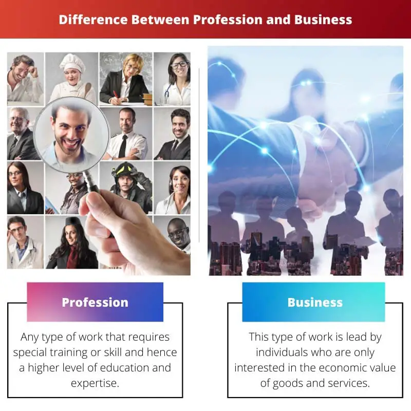 Difference Between Profession and Business