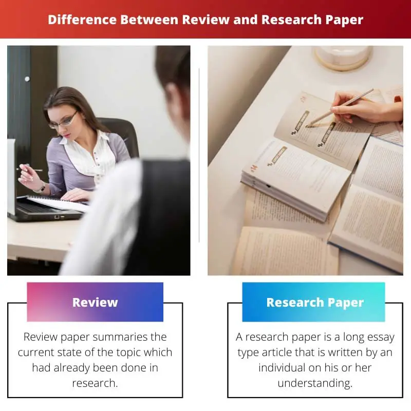 Difference Between Review and Research Paper