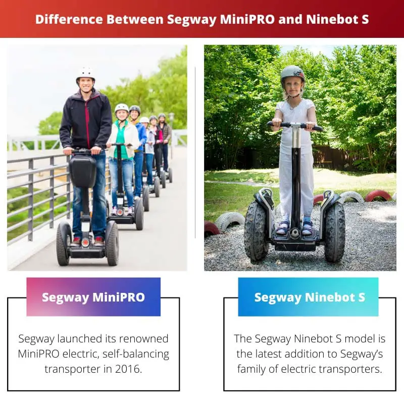 Difference Between Segway MiniPRO and Ninebot S