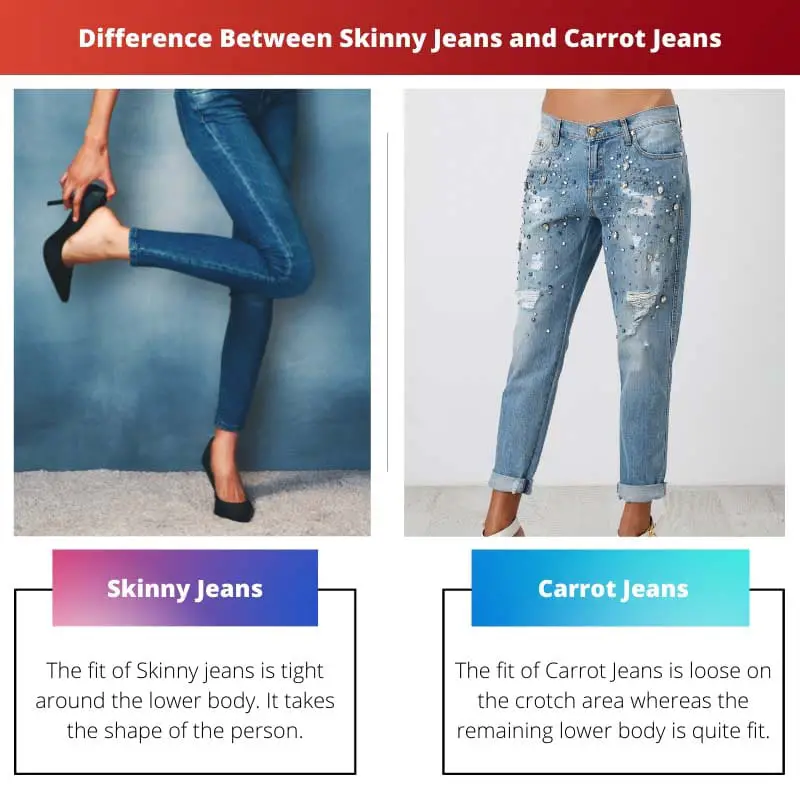Difference Between Skinny Jeans and Carrot Jeans 1