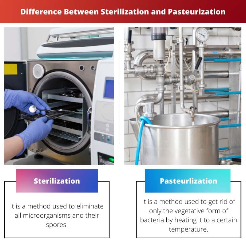 Difference Between Sterilization and Pasteurization