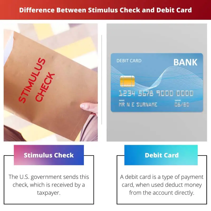 Difference Between Stimulus Check and Debit Card