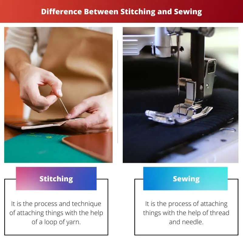 Difference Between Stitching and Sewing