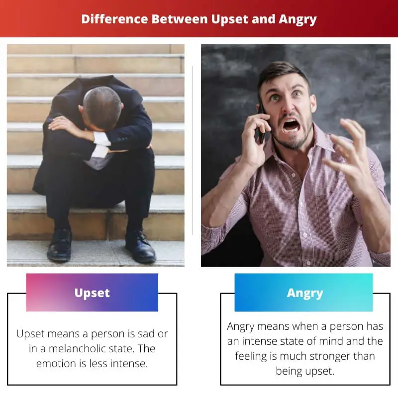 Difference Between Upset and Angry