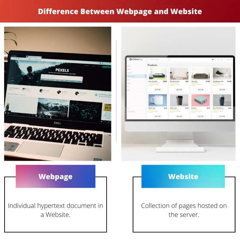 Difference Between Webpage and Website