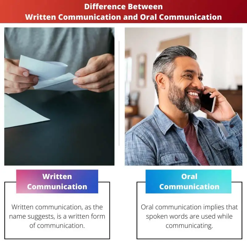 Difference Between Written Communication and Oral Communication