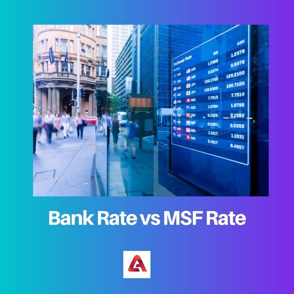 Bank Rate vs MSF Rate