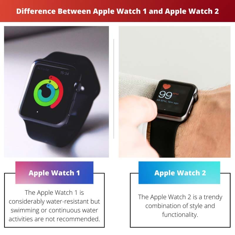 Difference Between Apple Watch 1 and Apple Watch 2