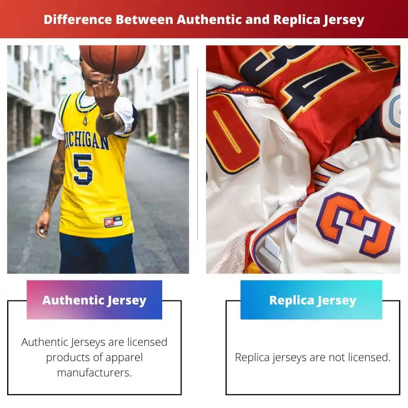 Difference Between Authentic and Replica Jersey