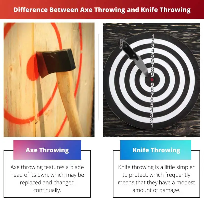 Difference Between Axe Throwing and Knife Throwing