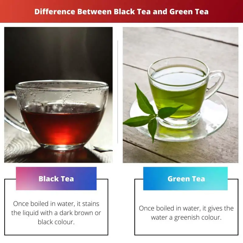 Difference Between Black Tea and Green Tea