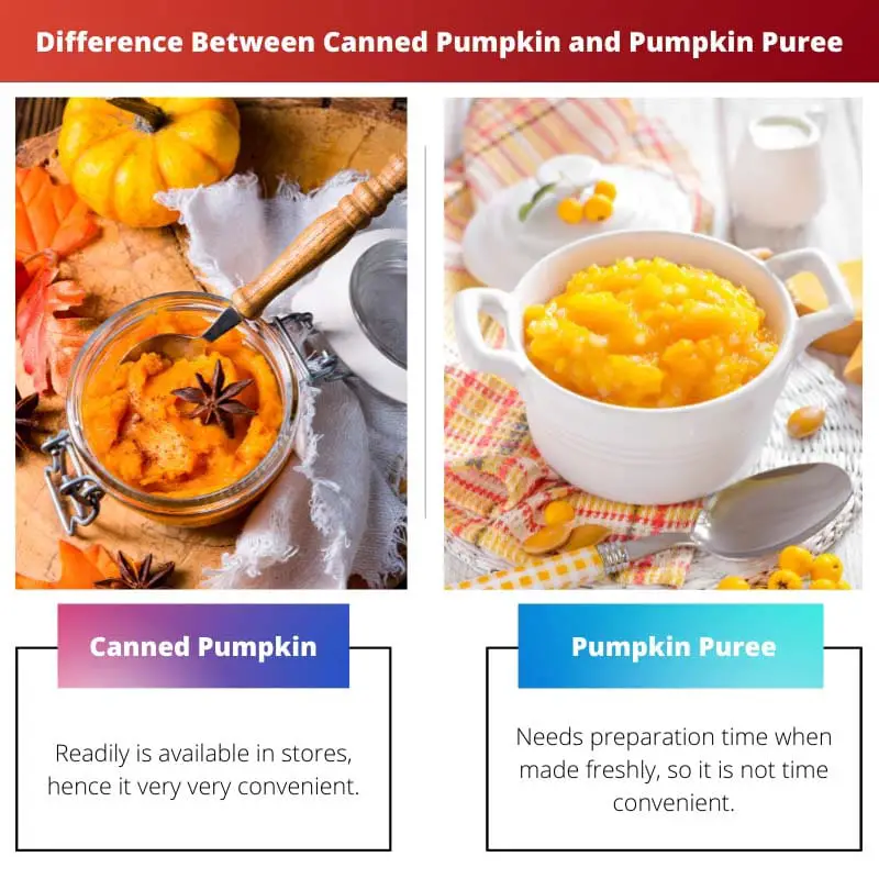 Difference Between Canned Pumpkin and Pumpkin Puree