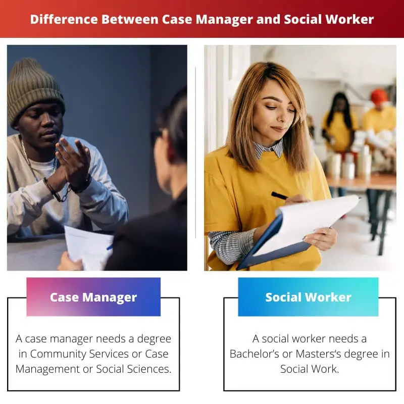 Difference Between Case Manager and Social Worker