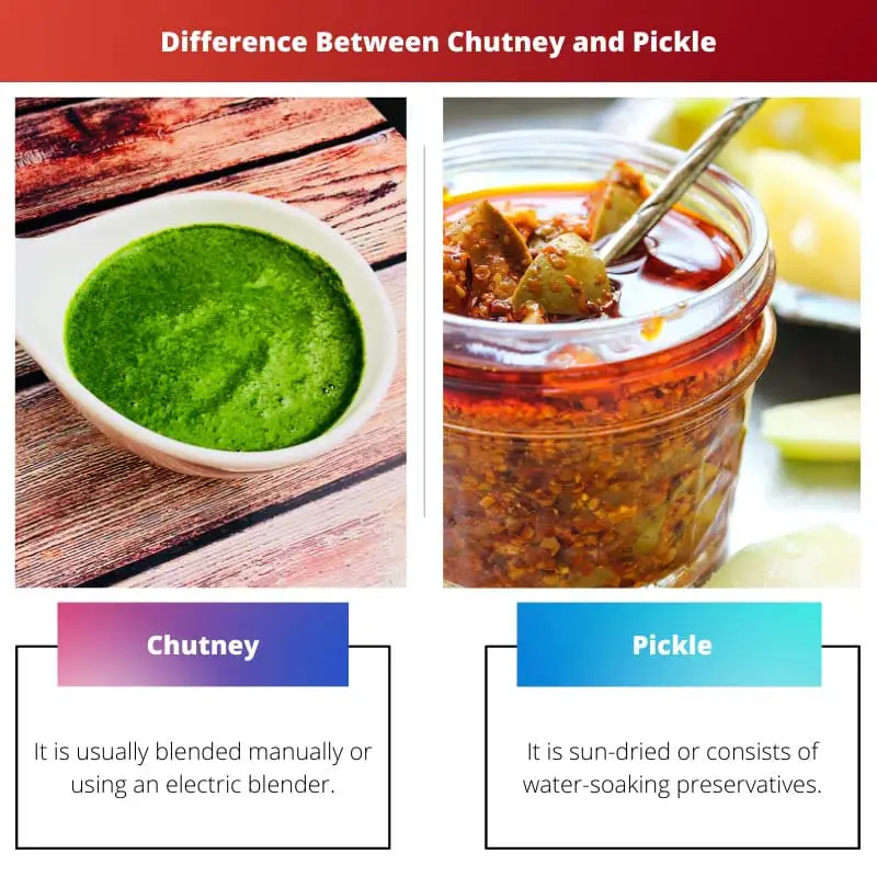Difference Between Chutney and Pickle