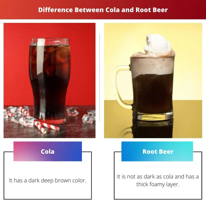 Difference Between Cola and Root Beer
